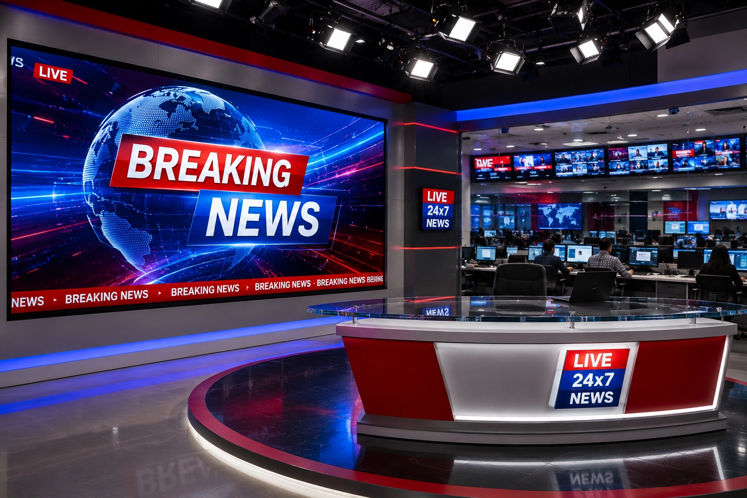 News Room LED Display Solutions